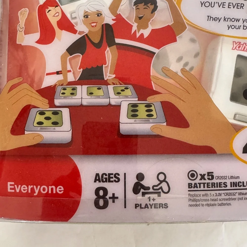 Hasbro Electronic Yahtzee Flash 4 Fast Action Games Poker Play Wild Dice 2011